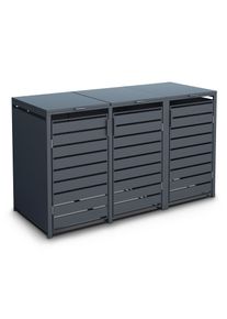 Tchibo - Mülltonnenbox - 200x80x116cm - anthrazit - Blech