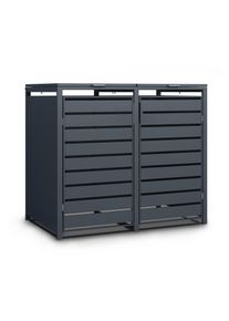 Tchibo - Mülltonnenbox - 132x80x116cm - anthrazit - Blech