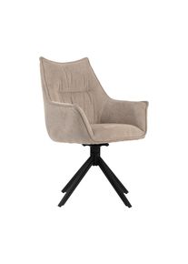 DeVries Diningsessel »Ginosa« - 62x66x90cm - schwarz - Polyester / Metall