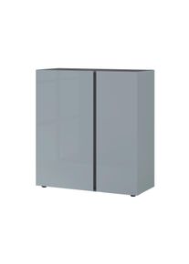 Tchibo - Kommode »Mesa« - 94x43x103cm - grau - Holz / Glas