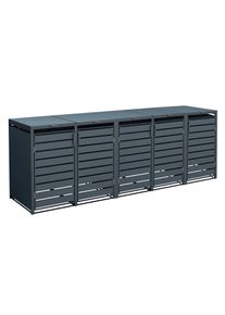 Tchibo - Mülltonnenbox - 332x80x116cm - anthrazit - Blech