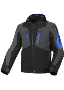 Macna, Motorradjacke, ANGLE Textiljacke schwarz-dunkel grau-blau L (Herren, L)