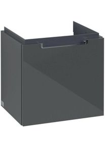 Villeroy & Boch Villeroy & Boch, Waschbeckenunterschrank, V&B Waschtischunterschrank SUBWAY 2.0 f Waschtische 440x420x352mm Glossy Grey (44 x 35 x 42 cm)