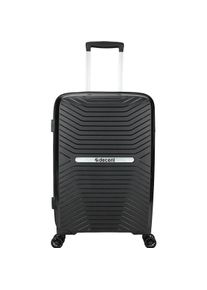 Decent-Verlag, Koffer, Anständiges Cross-One Spinner Medium 66 cm Schwarz, Schwarz, (63 l)