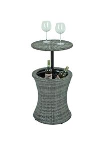 Garden Pleasure Garten Bartisch La Spezia mit Weinkühler, Flaschenkühler, Grau