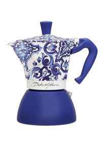 Bialetti Italienische Kaffeemaschine D&G BLU MEDI 6T Blau Aluminium 6 Tassen, Espressokocher