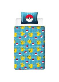 Pokémon Pokémon, Kinderbettwäsche, Bettbezug-Set Gelb Double size 2 Stücke