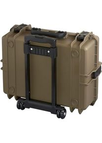 Max Cases, Koffer, Trolleykoffer mit beweglichen Trennwänden und Organizertas, wasserdicht, schockresistent, Grün