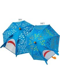 ‎Floss & Rock, Mädchen, Regenschirm, 3D-Farbwechsel-Haifisch-Regenschirm, Mehrfarbig