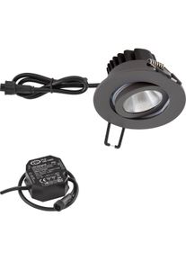 EVN Lichttechnik EVN, Wandleuchte + Deckenleuchte, PC650N616D2W LED Deckeneinbau rund (600 lm)