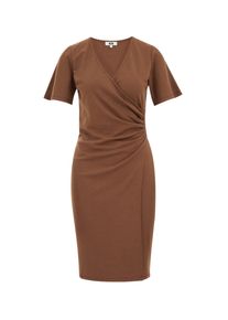 WE Fashion, Damer, Kjole, Cappuccino, Størrelse 42