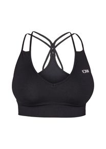 ICANIWILL, Damer, Sports-BH 'Define Seamless', Sort / Hvid, Størrelse XL