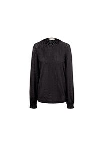 Tchibo - Bluzka z wzorem ażurowym - dla pań - rozmiar XL 48/50 - kolor: czarny