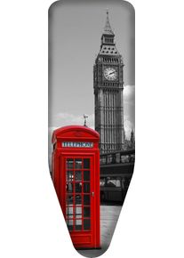 Bischof Colombo Bügelbrettbezug »London« 250g Molton-Posterung in schwarz, Größe B/T: 114 cm x 36 cm