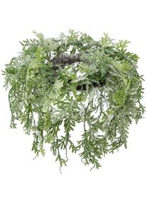Creativ green Dekokranz »Weihnachtsdeko« mit gefrosteter Optik in grün, Größe Ø 55 cm
