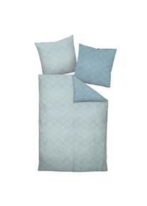 Janine Bettbezug »Bettwäsche J.D. 1er Pack« in blau, Größe B/L: 155 cm x 220 cm