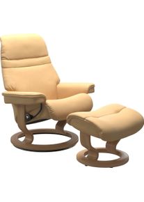 stressless Relaxsessel »Sunrise« Relaxsessel mit Hocker in gelb, Größe B/H/T: 79 cm x 103 cm x 73 cm
