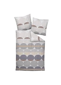 Janine Bettbezug »Bettwäsche J.D. 1er Pack« in grau, Größe B/L: 155 cm x 220 cm