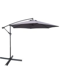 Vcm Sonnenschirm »Ampelschirm Terrassenschirm Balkonschirm Sonnenschirm Schirm - eckig UV-Schutz« in grau