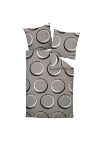 Janine Bettbezug »Bettwäsche J.D. 1er Pack« in beige, Größe B/L: 155 cm x 220 cm