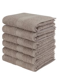 my home Gästehandtücher »Juna in grau, Größe B/L: 30 cmx50 cm