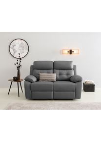 Home Affaire 2-Sitzer »Lannilis« mit manueller und elektrischer Relaxfunktion in grau, Größe B/H/T: 158 cm x 99 cm x 92 cm