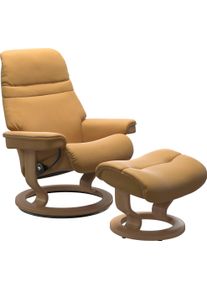 stressless Relaxsessel »Sunrise« Relaxsessel mit Hocker in gelb, Größe B/H/T: 79 cm x 103 cm x 73 cm
