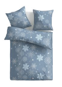 moonlight Bettwäsche »Christal in blau, Größe B/L: 70 cm x 90 cm