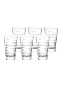 Leonardo Glas »Trinkgläser Vario Struttura 280 ml 6er Set transparent« in farblos