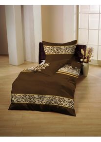 Gerald Wittmann Bettwäsche »Baumwoll-Satin« in braun, Größe B/L: 70 cm x 90 cm