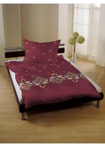 Gerald Wittmann Bettwäsche »Baumwoll-Satin« in rot, Größe B/L: 70 cm x 90 cm