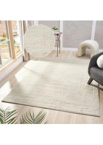 my home Teppich »Hamsa« rechteckig 9 mm Höhe dezenter Glanz, Schrumpf-Garn-Effekt, im Vintage-Look, dichte Qualität in beige