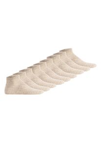 Hudson Sneakersocken »Socken SIMPLY³ 3-PACK SNEAKER 9er Pack« in beige, Größe 35-38