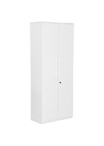 Venda Aktenschrank, Wei&szlig;, Holzwerkstoff, 4 F&auml;cher, 80x197x40 cm, Bsci, abschlie&szlig;bar, B&uuml;rom&ouml;bel, B&uuml;rom&ouml;bel-Sets & B&uuml;rom&ouml;bel-Serien, B&uuml;rom&ouml;belserien