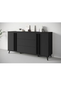 Inosign , Sideboard »Helsinki, Kommode mit 2 Türen und 3 Schubladen, Breite 150 cm« 1 Stk. tlg. Push-to-Open-Schubladen, höhenverstellbare...