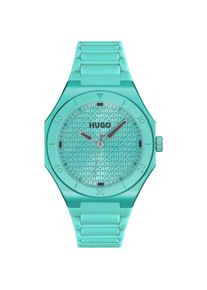 Hugo , Quarzuhr »#GRAIL LIGHT« Armbanduhr, Herrenuhr, Silikonarmband, analog , türkisfarben , Angesagte Herrenarmbanduhr