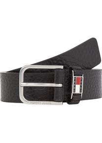 Tommy Jeans, Herren, Lederg&uuml;rtel &raquo;TJM SCANTON TEXTURE 3.5 cm breit&laquo; Gr&ouml;&szlig;enverstellbar, Black Texture, Black Texture, Lederg&uuml;rtel von Tommy Jeans