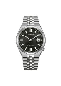 Citizen , Automatikuhr »TSUYOSA 60h« , silberfarben, schwarz , Zeitlose Eleganz in Schwarz - diese Citizen Automatic Uhr mit schwarzem Zifferblatt...