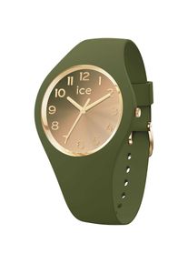 Ice Watch ice-watch , Damen , Quarzuhr »ICE sunset - S37 - 3H« Armbanduhr, Damenuhr, Silikonarmband, Wasserdicht bis 10 bar, analog , khaki , Moderne...