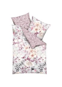 Kaeppel , Wendebettwäsche »Green Garden« 2 Stk. tlg. Mit Blumenmuster , rosenholz , Obermaterial: 100% Baumwolle , B/L: 155 cm x 220 cm