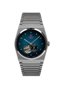 ruhla , Automatikuhr »Space Control Automatik« Armbanduhr, Herrenuhr, Mechanische Uhr, Saphirglas, Made in Germany , silberfarben-dunkelblau ,...