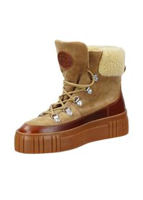 Gant , Damen , Winterboots »Snowmont« Snowboots, Winterstiefel mit Plateausohle und Kunstfellkragen , camelfarben , 36 , 36 , Lässiger Schnürboots...