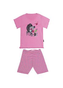 TRIGEMA , Schlafanzug »Kurzer Schlafanzug mit süßem Igel-Motiv«, 1 Stk. , candy , 68 , 68 , 100 % Baumwolle, Ringgarn supergekämmt