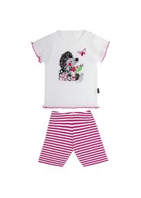 TRIGEMA , Schlafanzug »Kurzer Schlafanzug mit süßem Igel-Motiv«, 1 Stk. , weiss , 80 , 80 , 100 % Baumwolle, Ringgarn supergekämmt