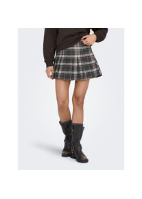 Only , Damen , Karorock »ONLCHELSEA CHECK SKIRT PNT« , Black Checks:white , S , S , Karierter Minirock von Only