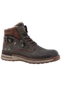 Mustang Shoes , Herren,Damen , Winterboots »Maril« Workerboots, Schnürboots mit TEX-Ausstattung , dunkelgrau-braun , 50 , 50 , Modischer...
