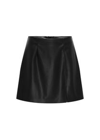 Only, Damen, Lederimitatrock &raquo;ONLELINA FAUX LEATHER SKIRT OTW&laquo;, Black, L, Black, Minirock von Only