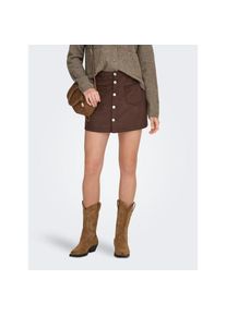 Only , Damen , Minirock »ONLAMAZING-STINA FAUX SUEDE SKIRT PNT« , Chocolate Torte , XL , XL , Minirock von Only