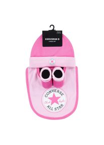 Converse , Neugeborenen-Geschenkset »CHUCK INFANT HAT BIB BOOTIE SET 3PC« 3 Stk. tlg. für Babys , pink , 0-6 M (56/68) , 0-6 M (56/68) ,...