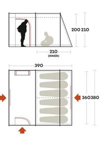 Ferrino Fenix 6 - Familienzelt